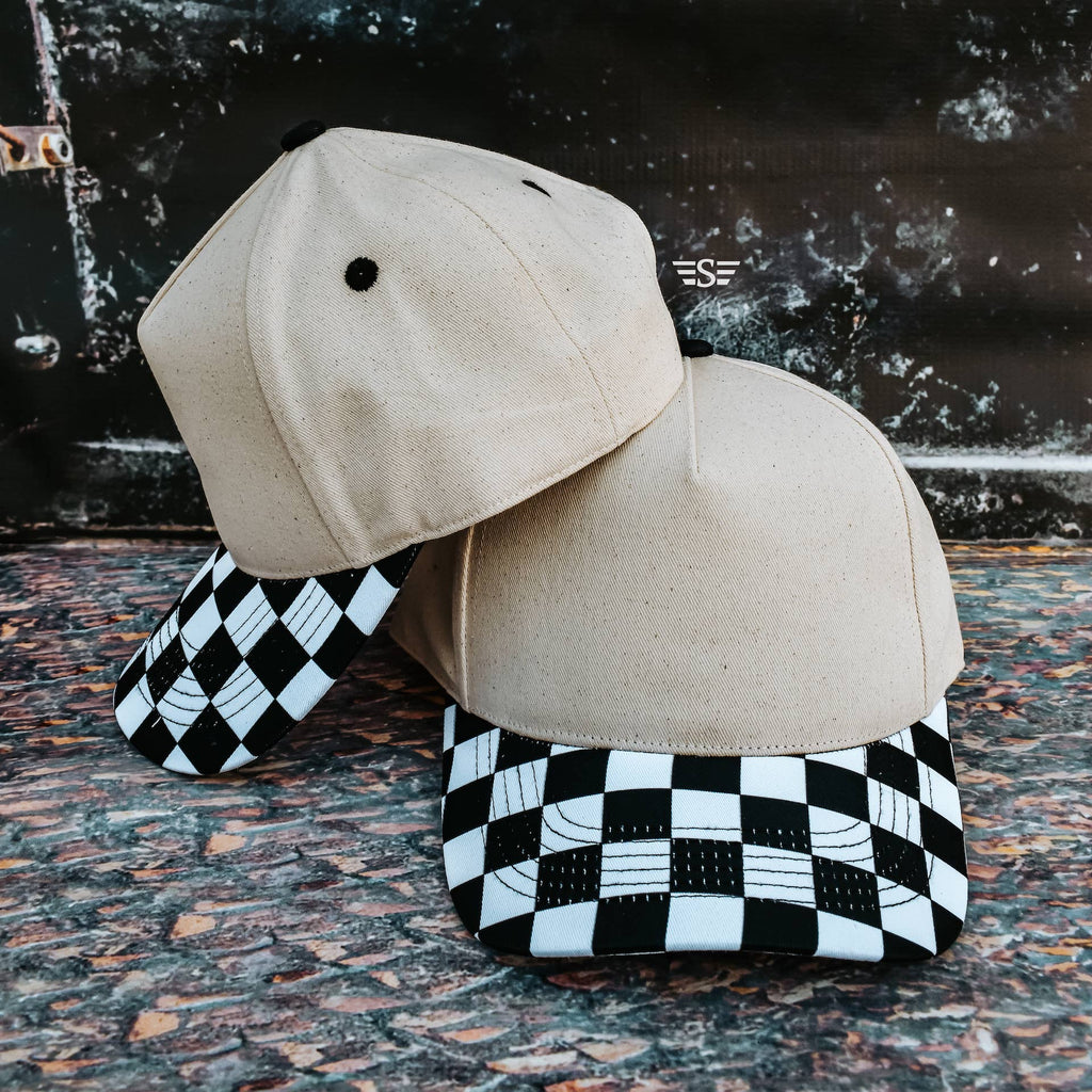 Canvas Front Checkered Bill Magna Pony® Cap