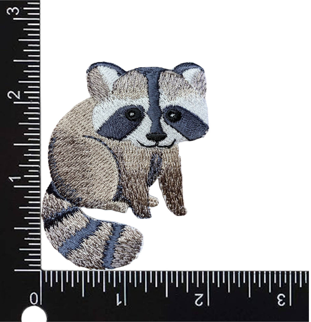 Baby Raccoon, Animals, Facing Right, Iron on Patch