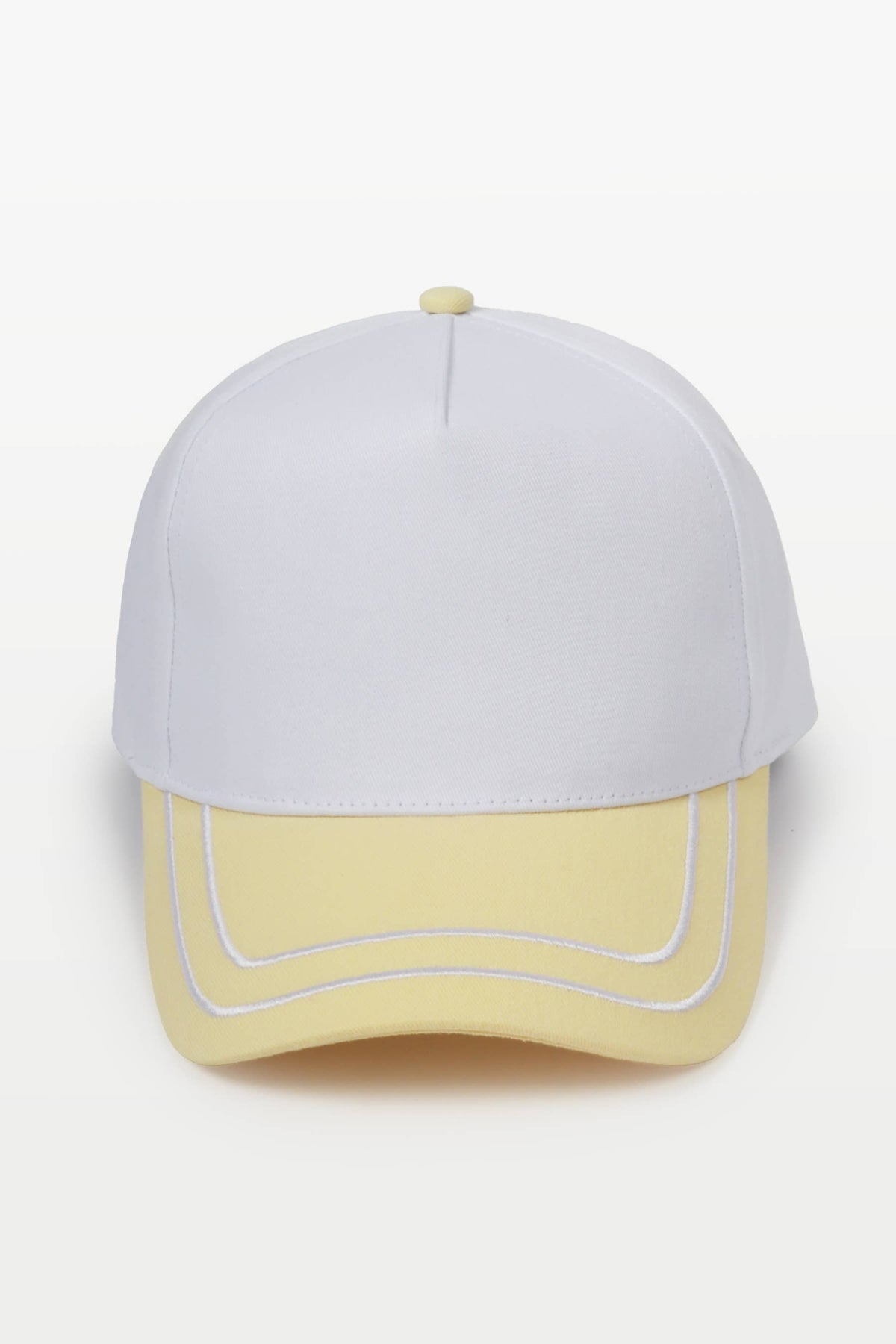 Retro Stripe Brim Two Tone 5-Panel Cap