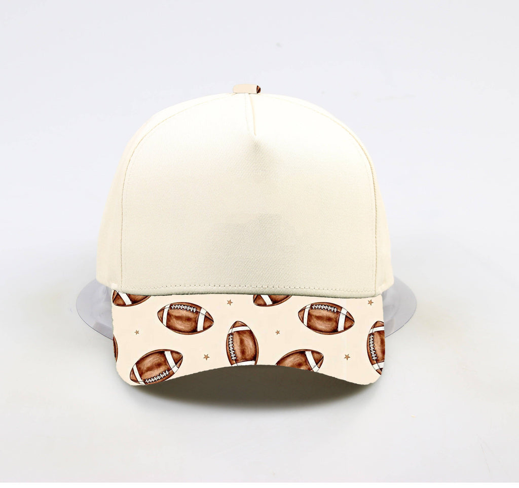 Football + Stars Print Hat - RTS