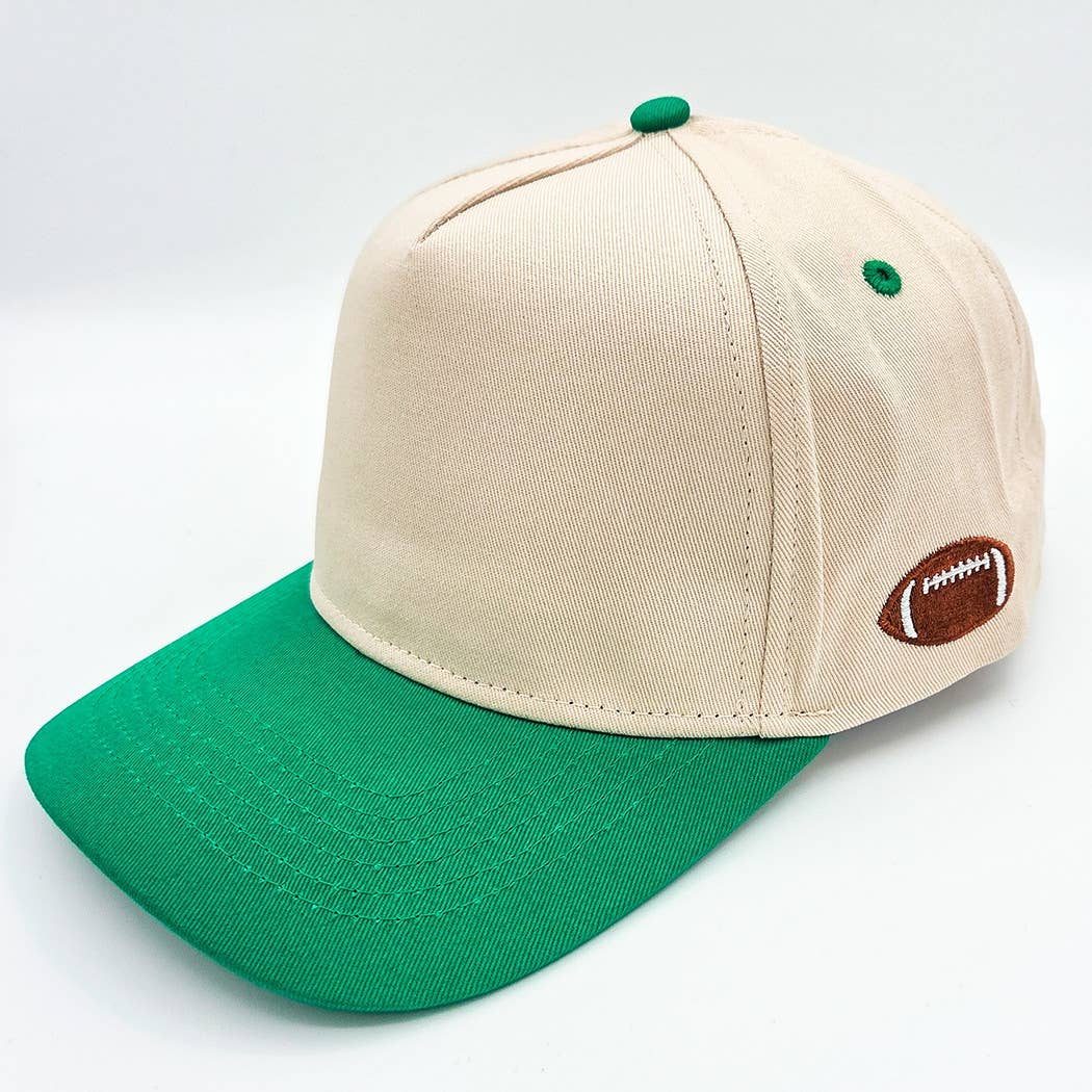 Cotton Football Blank Hats - Various Colors