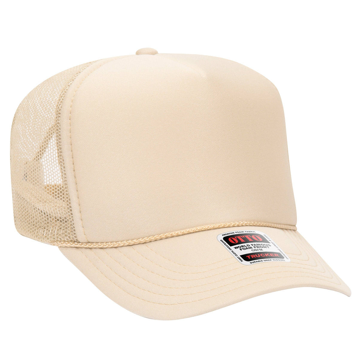 Otto 5-Panel High Crown Foam Trucker Hats, Mesh Back Cap - 39-165