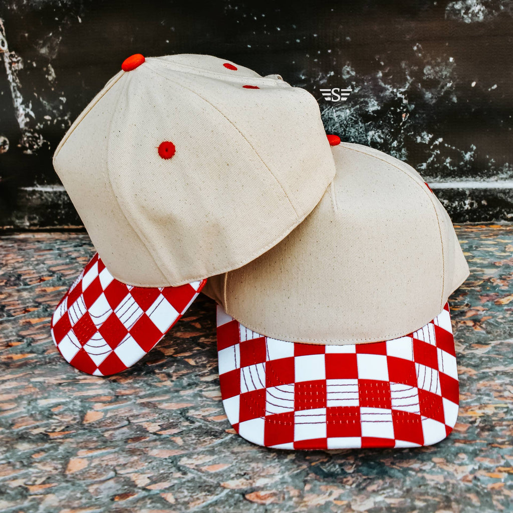 Canvas Front Checkered Bill Magna Pony® Cap