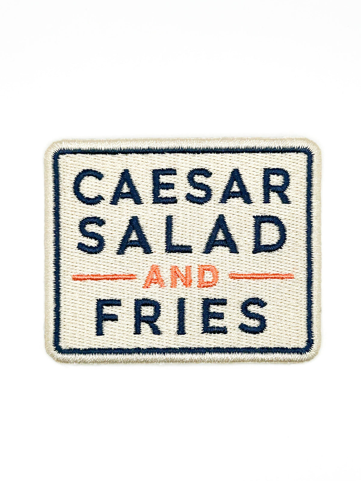 Caesar Salad & Fries Pls Patch – Funny Embroidered Iron On