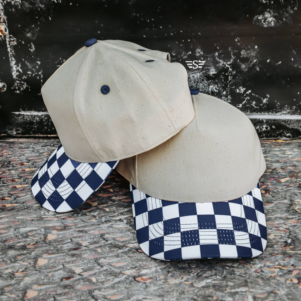 Canvas Front Checkered Bill Magna Pony® Cap