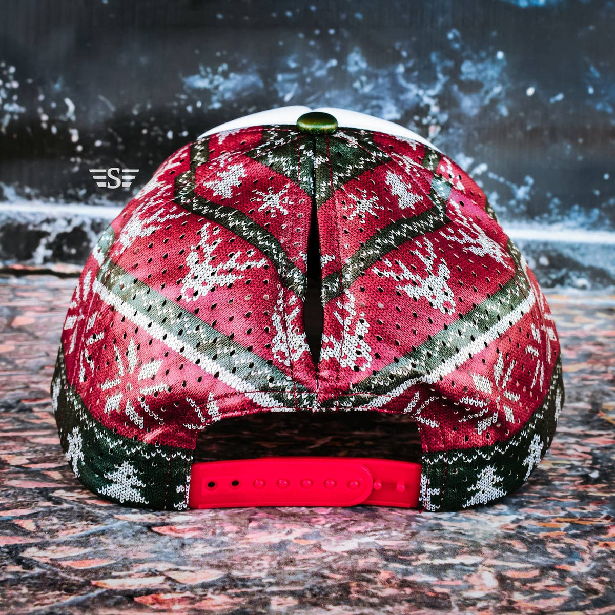 Metallic Christmas Sweater Magna Pony® Laser Cut Foam Trucker Hat