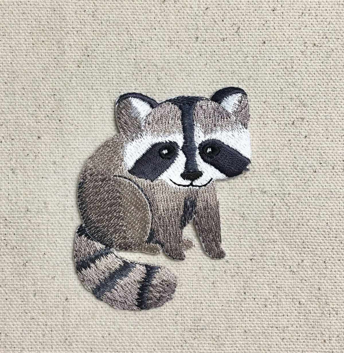 Baby Raccoon, Animals, Facing Right, Iron on Patch