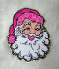 Hot Pink Retro Santa with Pink Cheetah Hat
