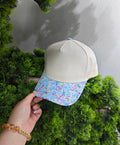 Watercolor Floral Hat - RTS