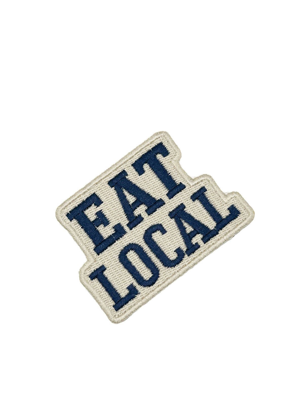 Eat Local Embroidered Patch Farmers Market Food Patch Local