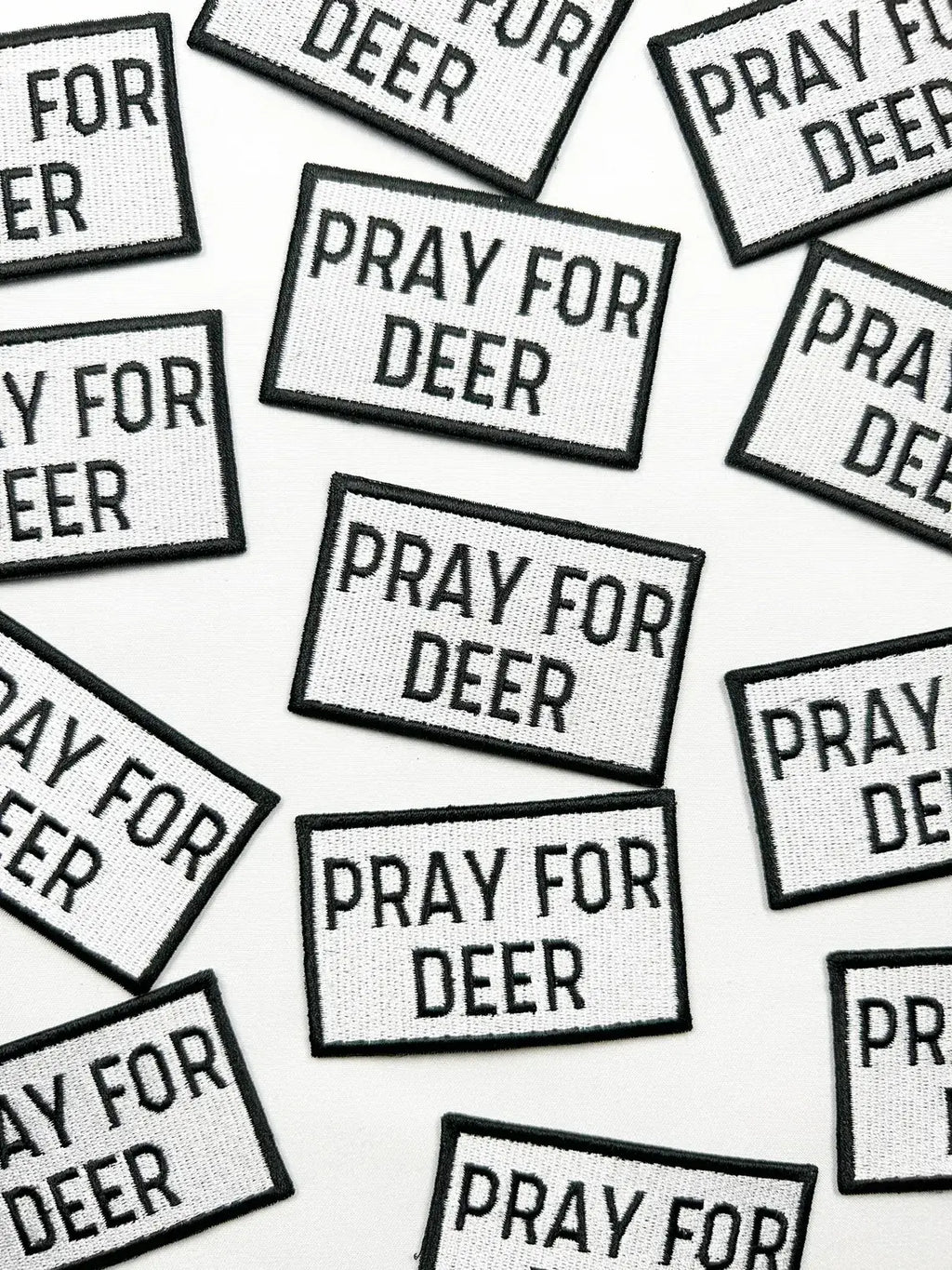 Pray For Deer Iron On Patch Hunting Deer Perfect for Hunters