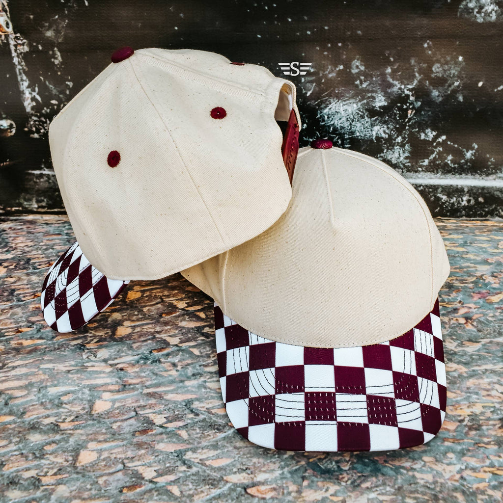 Canvas Front Checkered Bill Magna Pony® Cap