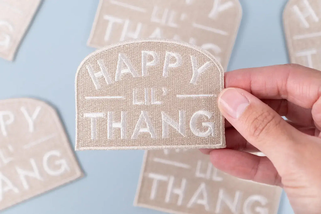 Happy Lil’ Thang Embroidered Iron-On Patch Western Southern