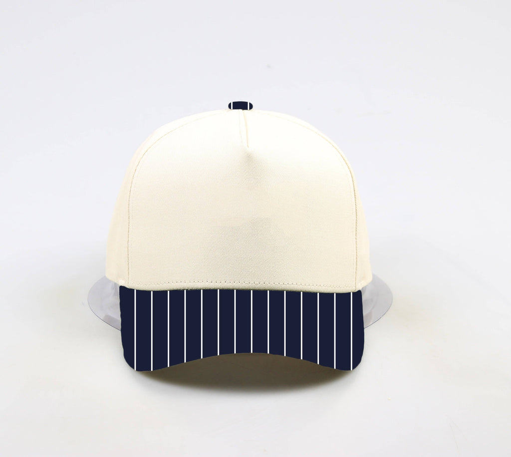 Navy Pinstripe Hat - RTS