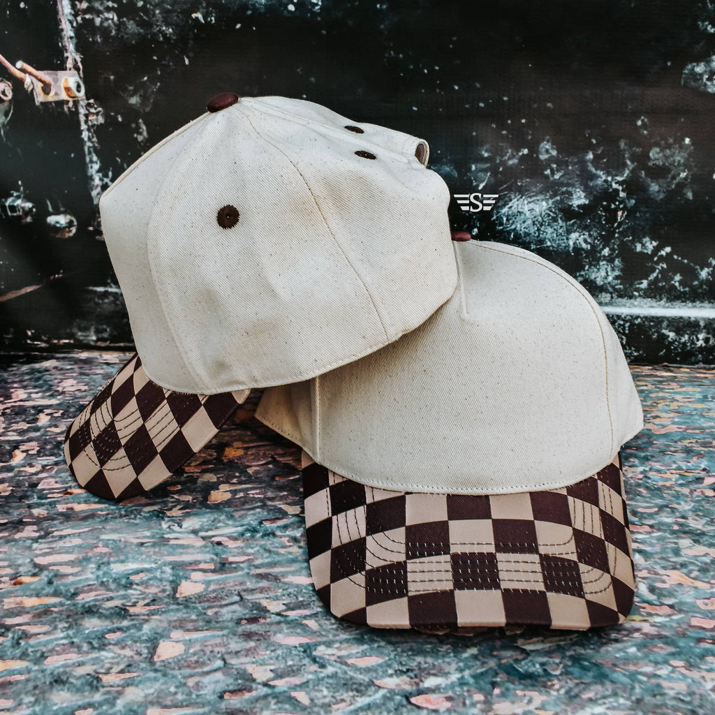 Canvas Front Checkered Bill Magna Pony® Cap