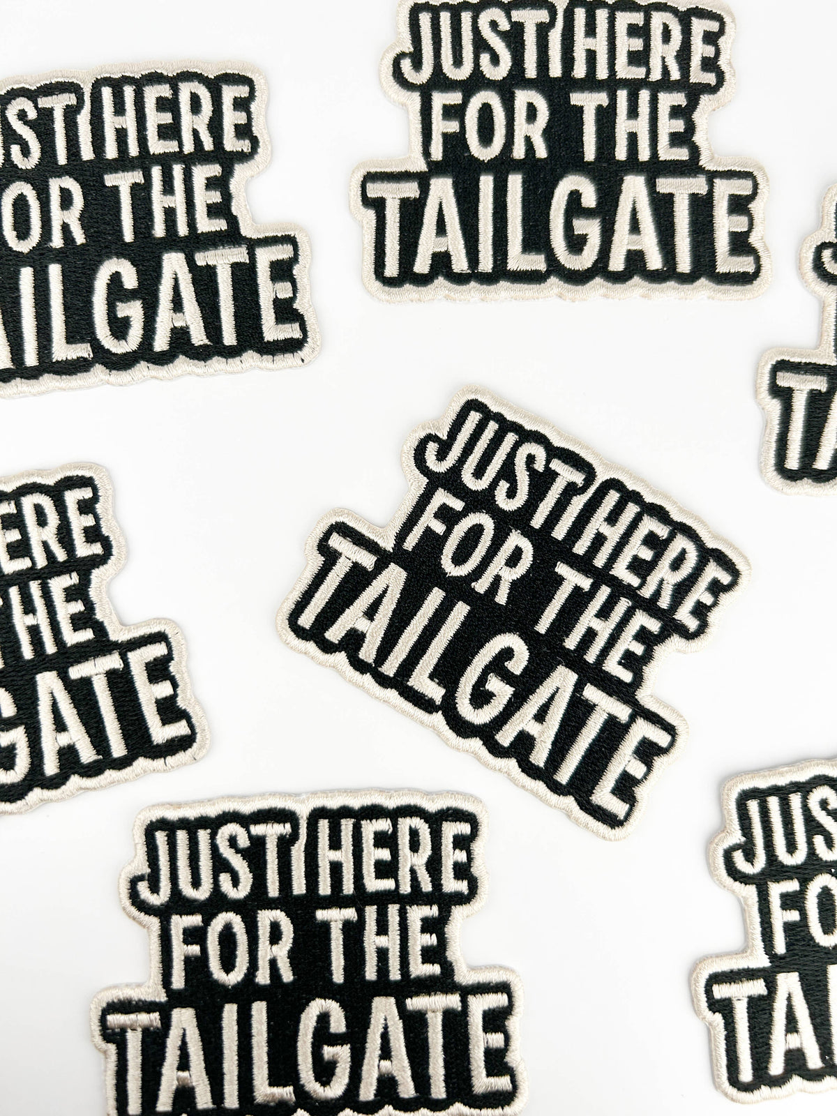 Just Here for the Tailgate Patch | Funny Football Game Day 