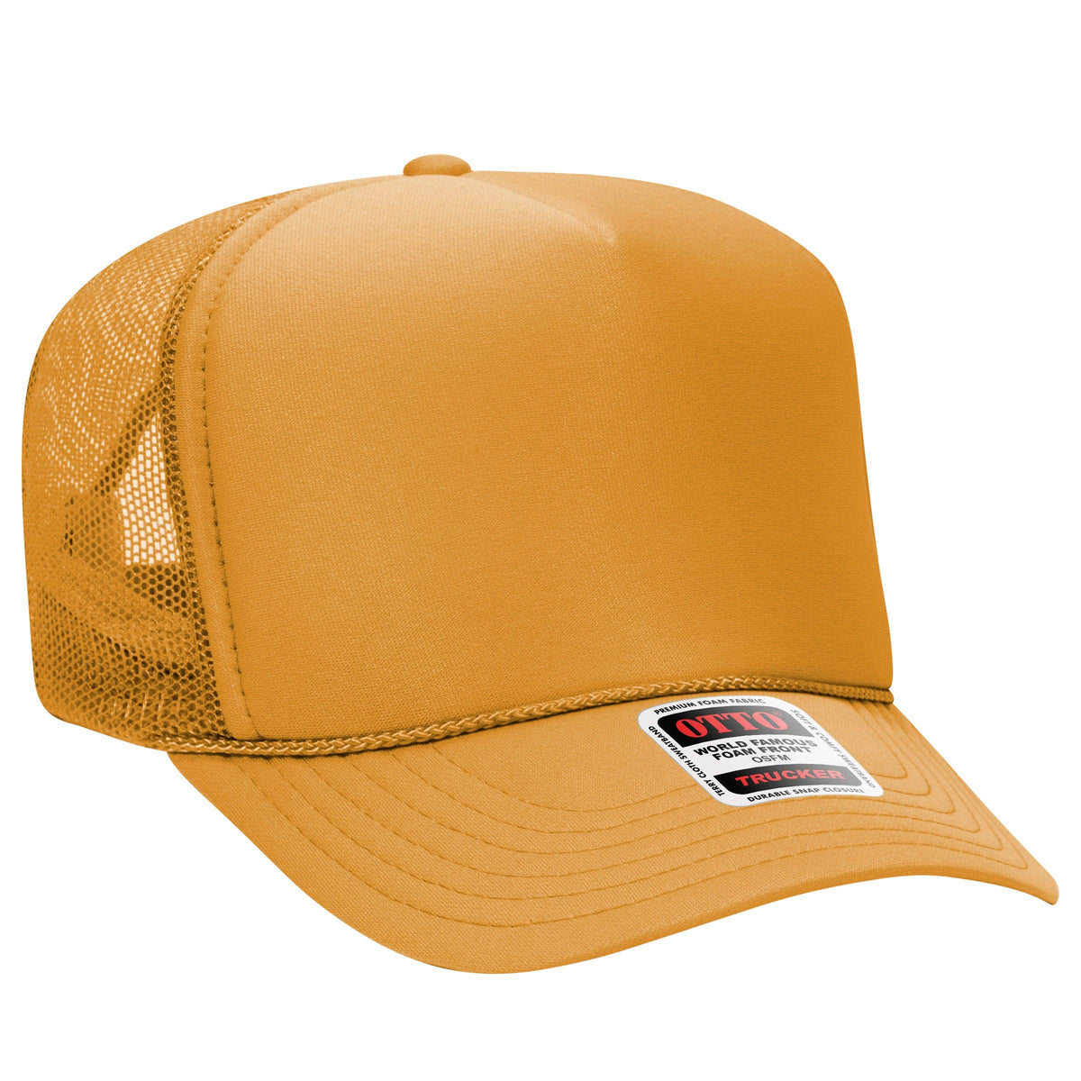 Otto 5-Panel High Crown Foam Trucker Hats, Mesh Back Cap - 39-165