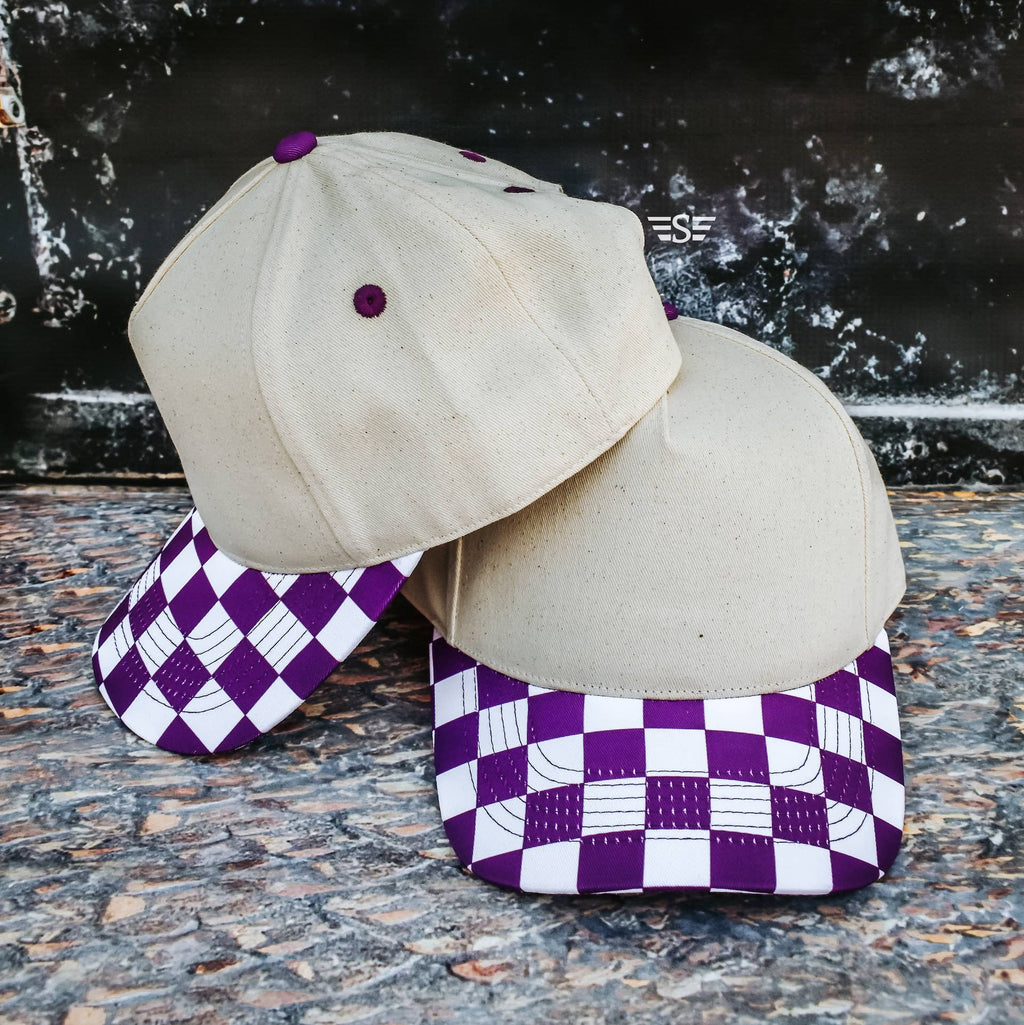 Canvas Front Checkered Bill Magna Pony® Cap