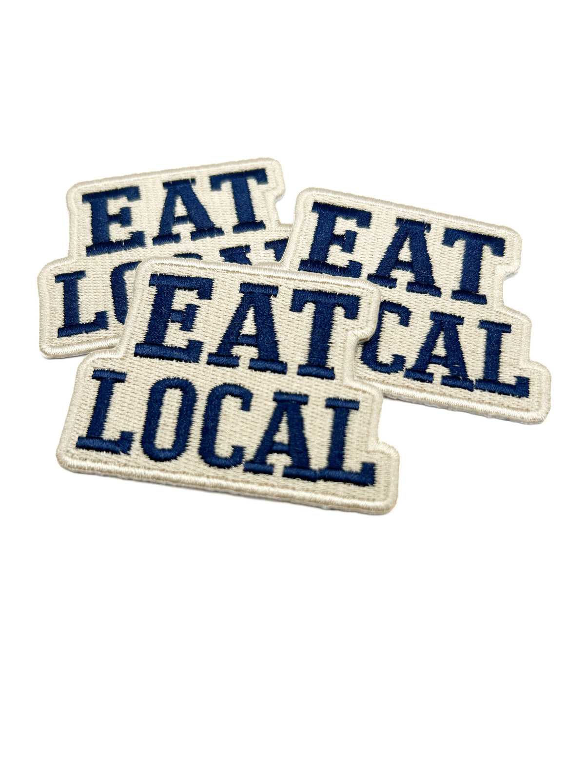 Eat Local Embroidered Patch Farmers Market Food Patch Local