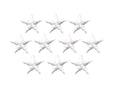 White Stars - 5/8" - Pack of 10 Pieces - Iron on Applique -150031-01