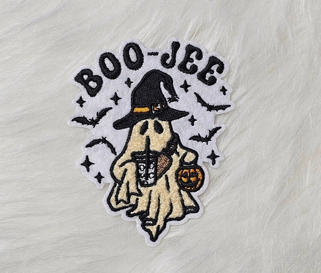 Boo-Jee Ghost Embroidery Iron On Patch