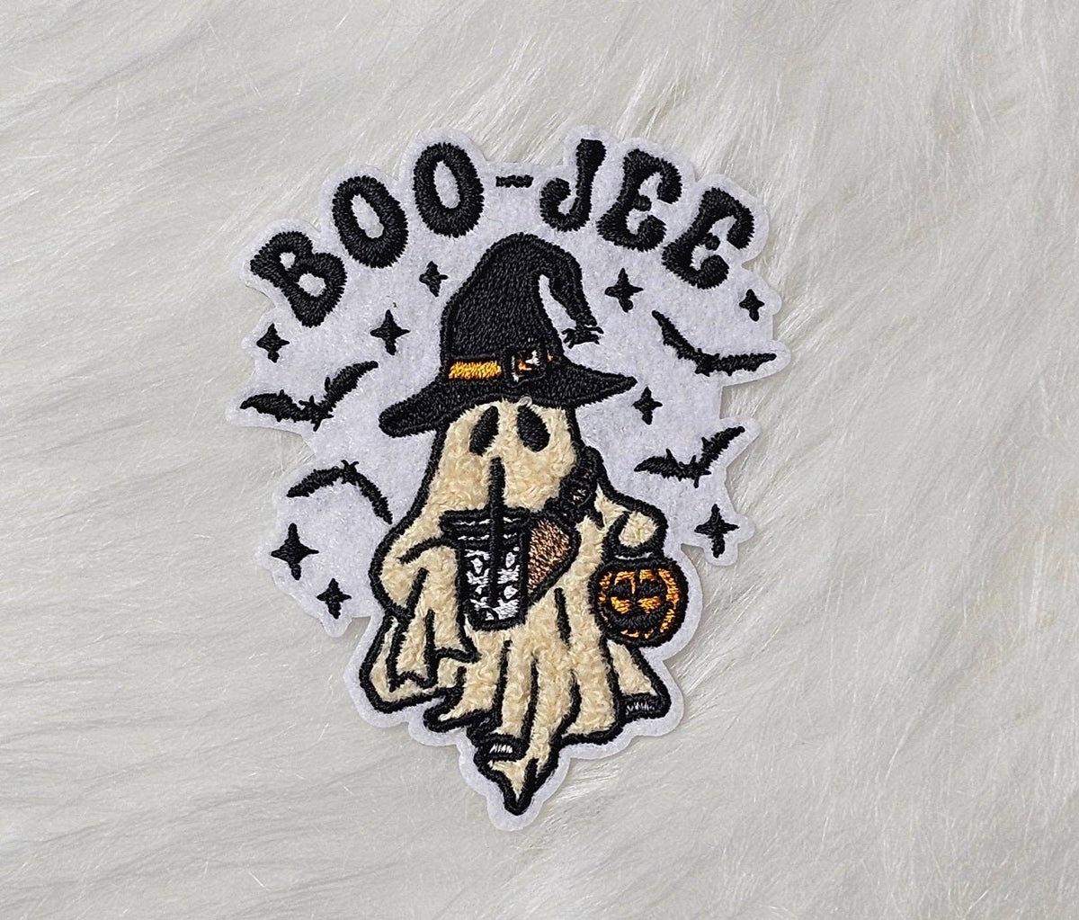 Boo-Jee Ghost Embroidery Iron On Patch
