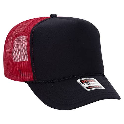 Otto 5-Panel High Crown Foam Trucker Hats, Mesh Back Cap - 39-165
