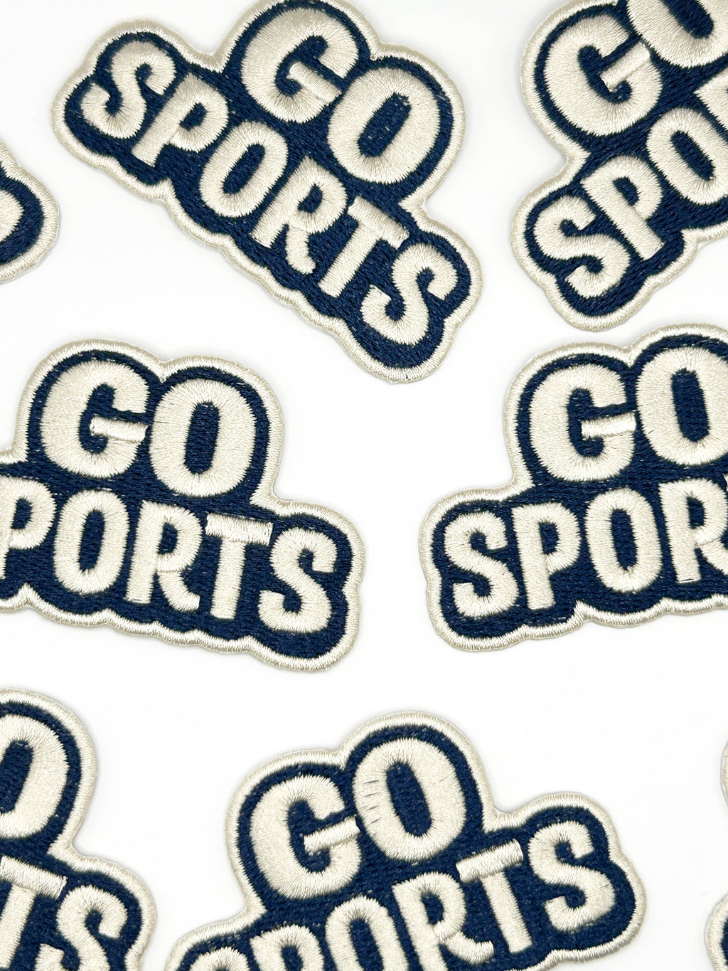 Go Sports Embroidered Patch Team Spirit Patch Game Day Iron