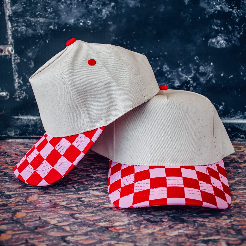 Canvas Front Checkered Bill Magna Pony® Cap