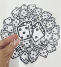 Trucker hat patches 3” lucky dice embroidery patch iron on