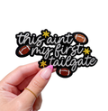 This Aint My First Tailgate Football Sequin Patch-Small