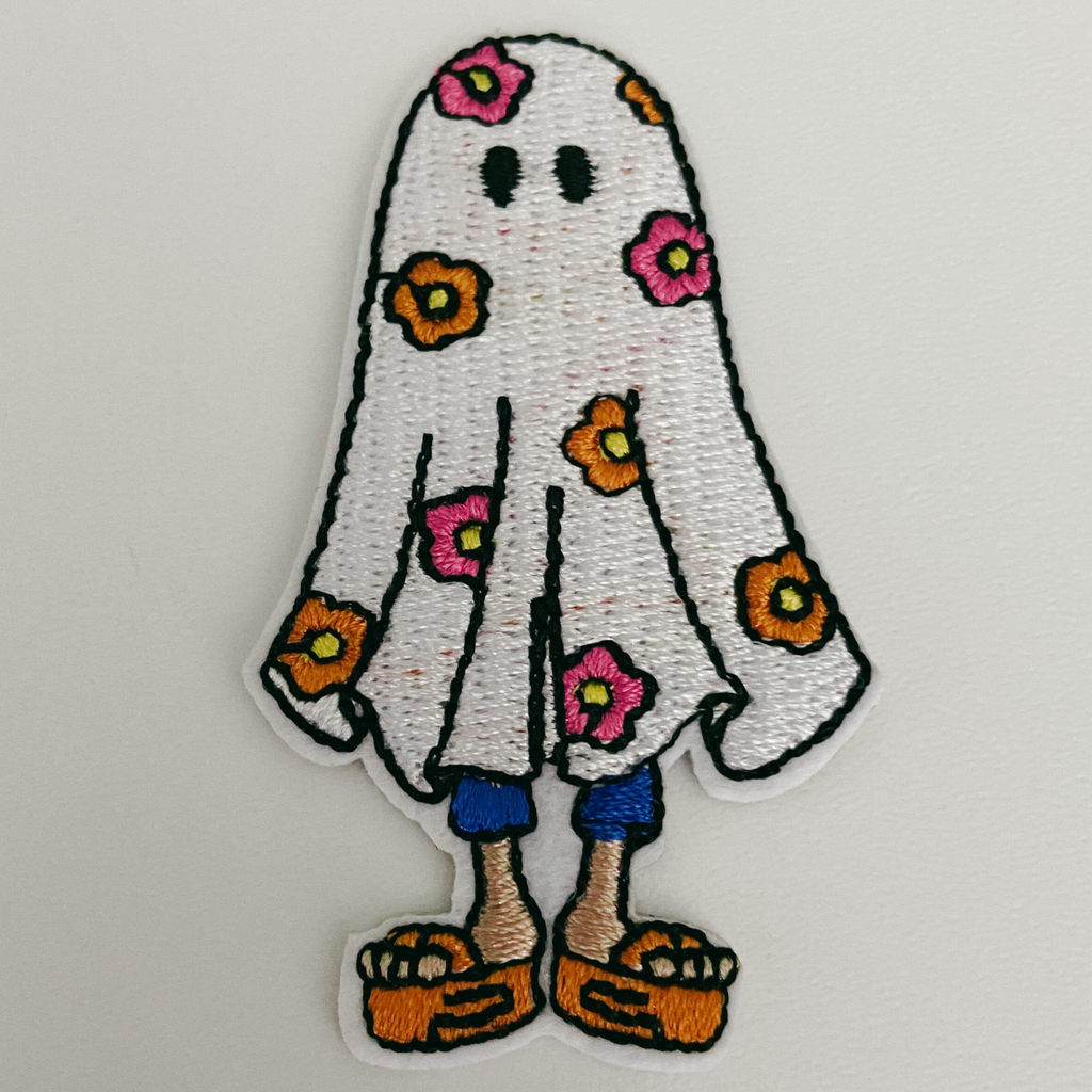 2"  Lizzie Ghost -  Embroidered Hat Patch