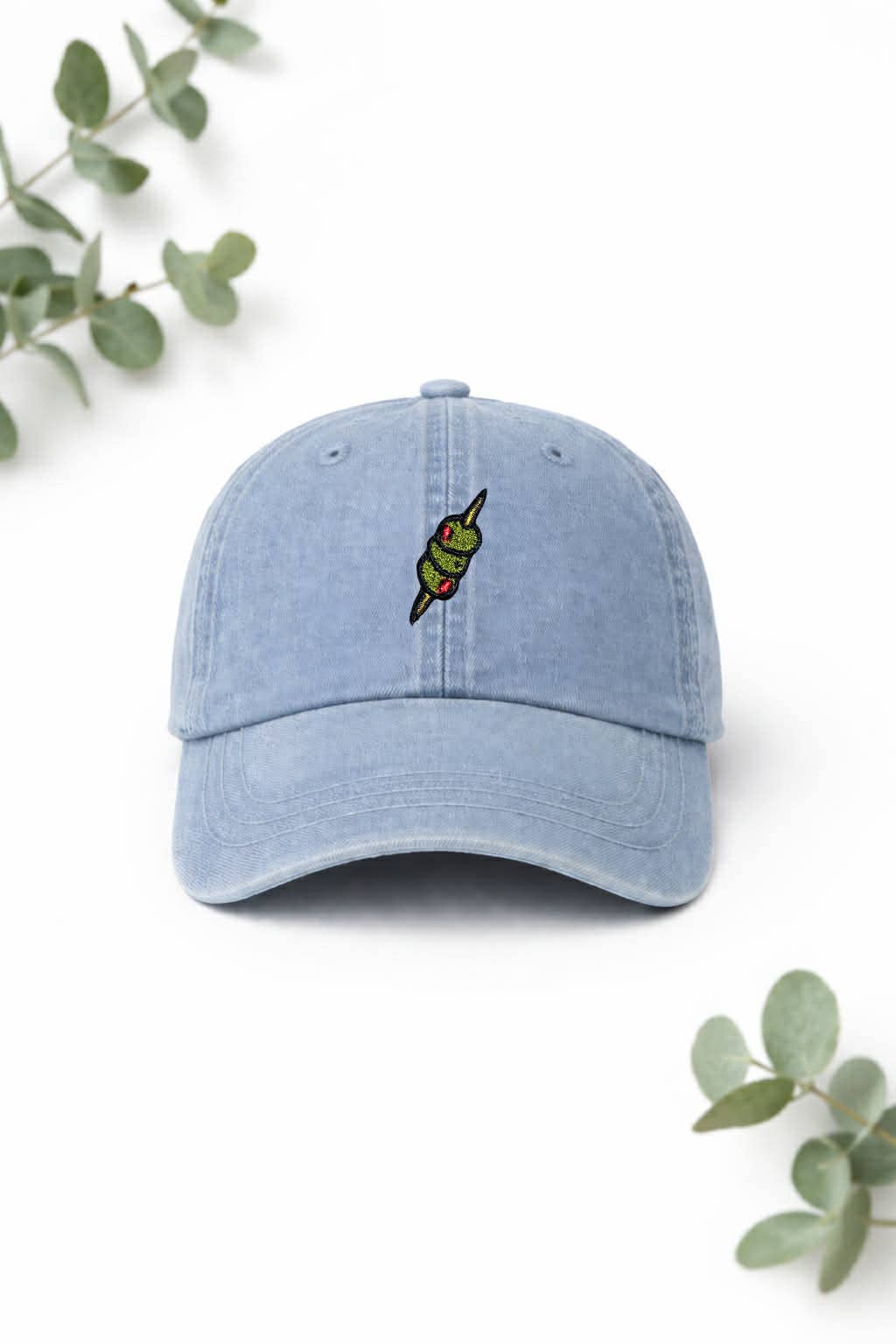 Mini Martini Olives Embroidered Patch