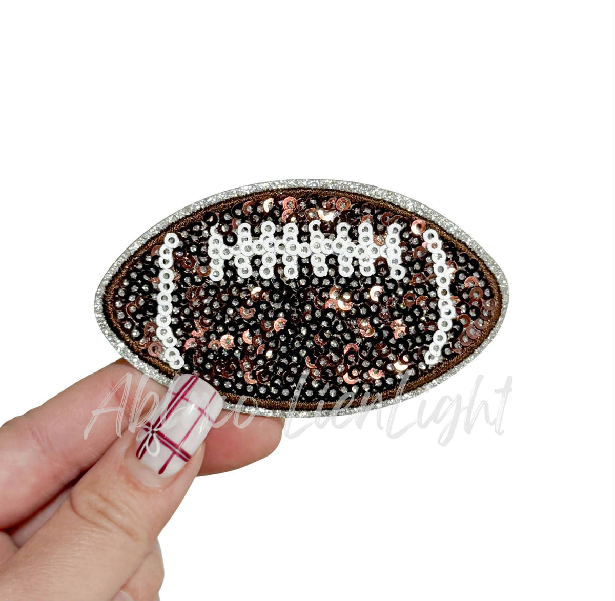 Football Sequin Patch - Small 