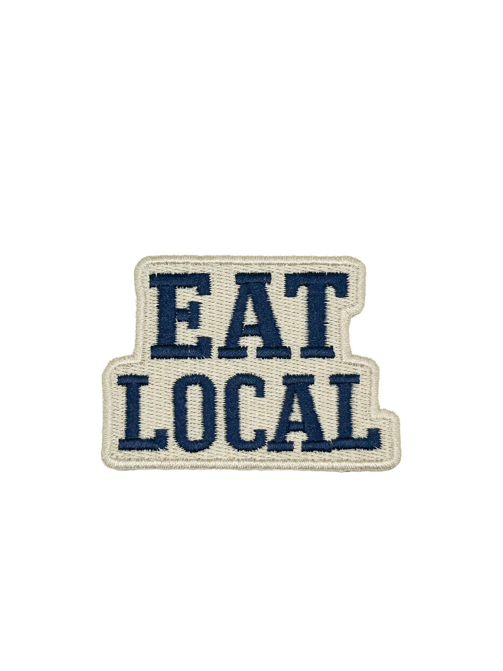 Eat Local Embroidered Patch Farmers Market Food Patch Local