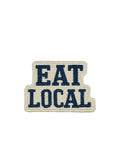 Eat Local Embroidered Patch Farmers Market Food Patch Local