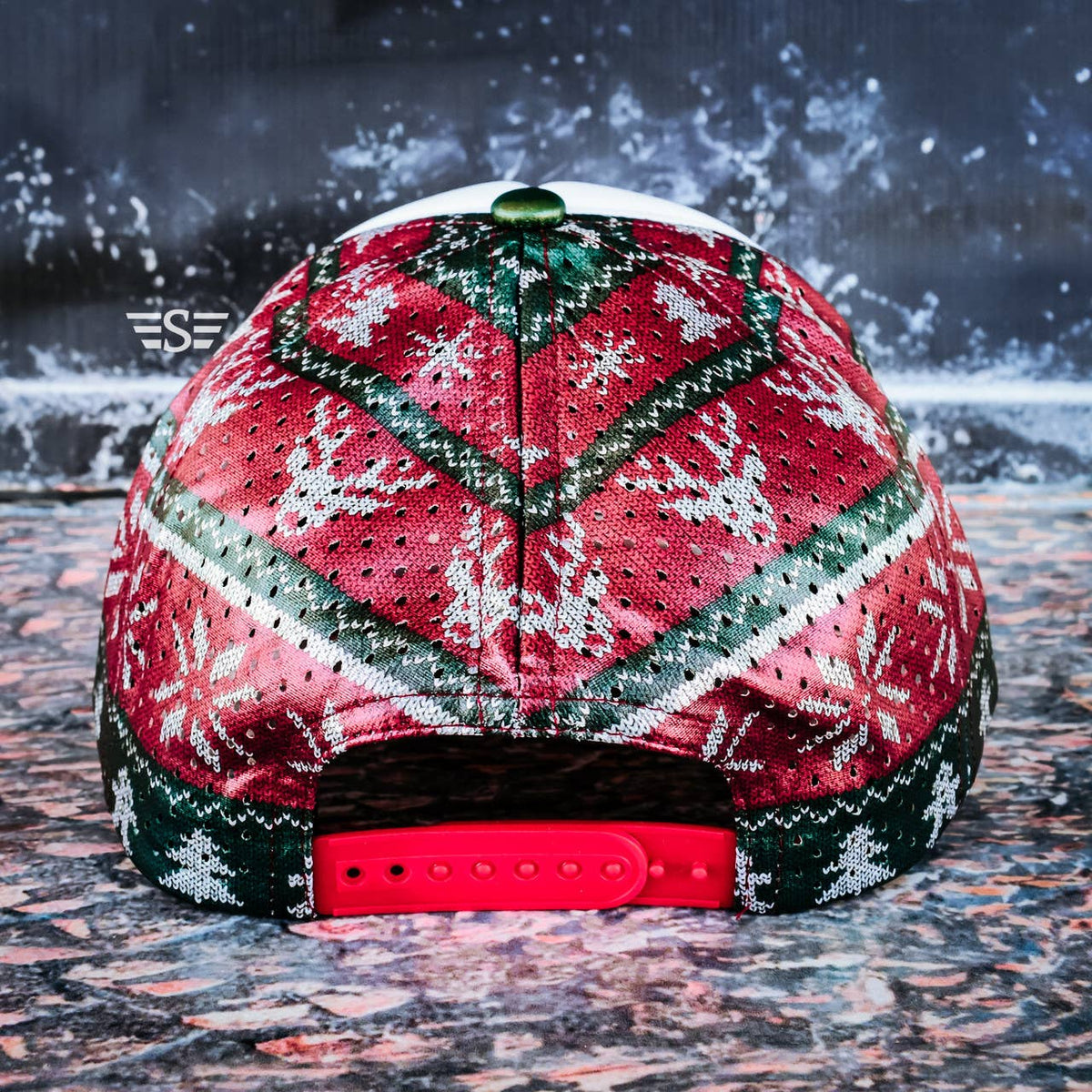 Metallic Christmas Sweater Magna Pony® Laser Cut Foam Trucker Hat