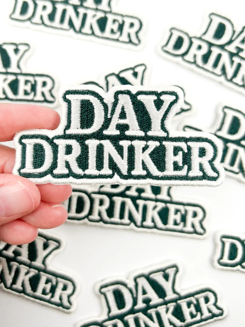 Day Drinker Patch – Funny Embroidered Iron On for Brunch
