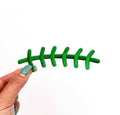 Football Laces Embroidery Patch - Green