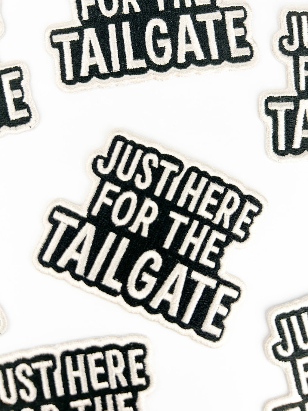 Just Here for the Tailgate Patch | Funny Football Game Day 