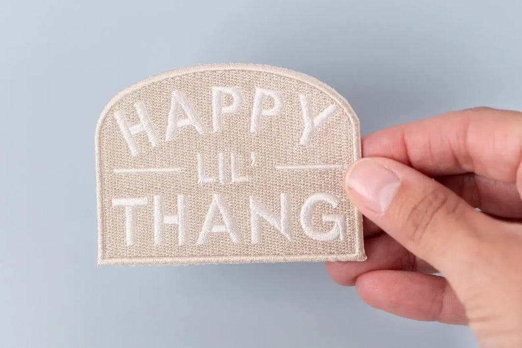 Happy Lil’ Thang Embroidered Iron-On Patch Western Southern