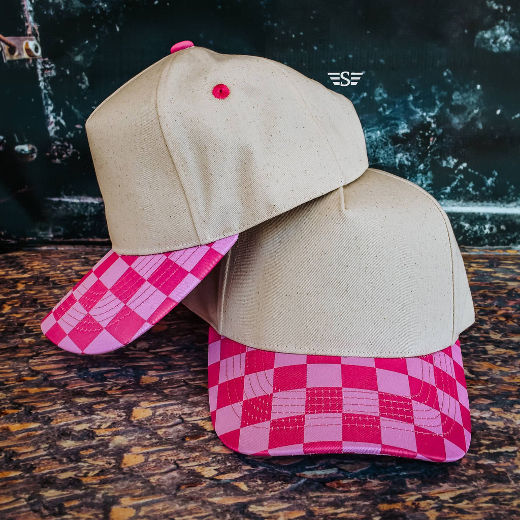 Canvas Front Checkered Bill Magna Pony® Cap