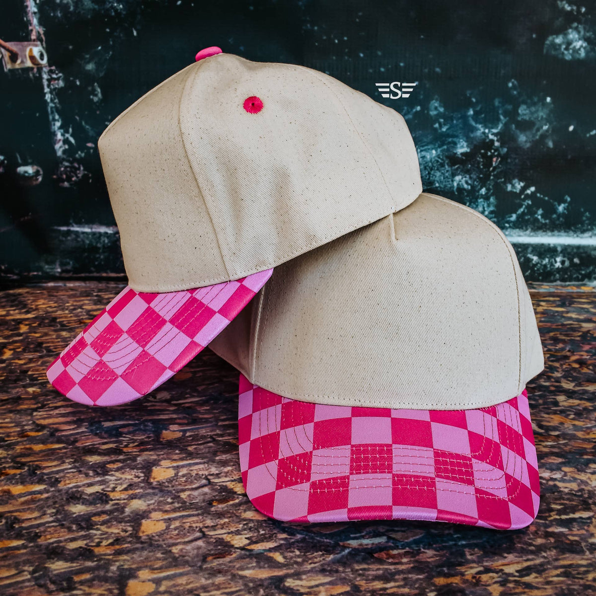 Canvas Front Checkered Bill Magna Pony® Cap