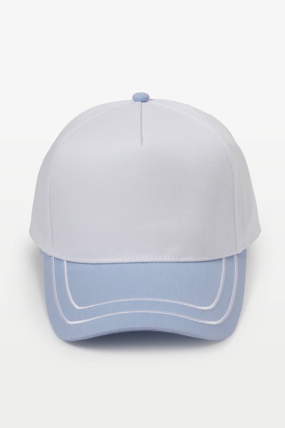 Retro Stripe Brim Two Tone 5-Panel Cap